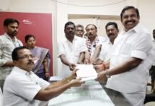 தமிழ்நாட்டில் மீண்டும் அதிமுக ஆட்சி- வேட்பு மனு தாக்களின் போது எடப்பாடி பழனிசாமி நம்பிக்கை..